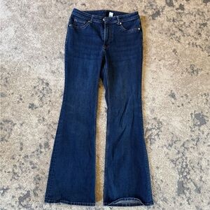 Divided Dark Blue Flare Jeans